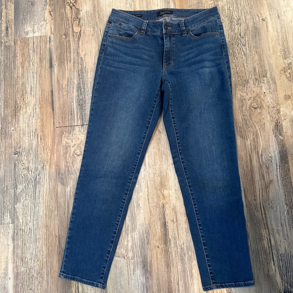 Talbots Flawless Five-Pocket Boyfriend Jeans Medium Wash Denim Size 6